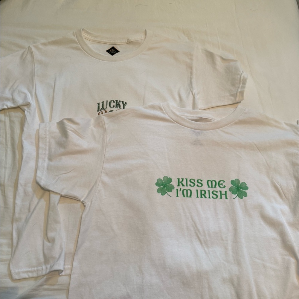 White Graphic T-Shirts St Patrick's day